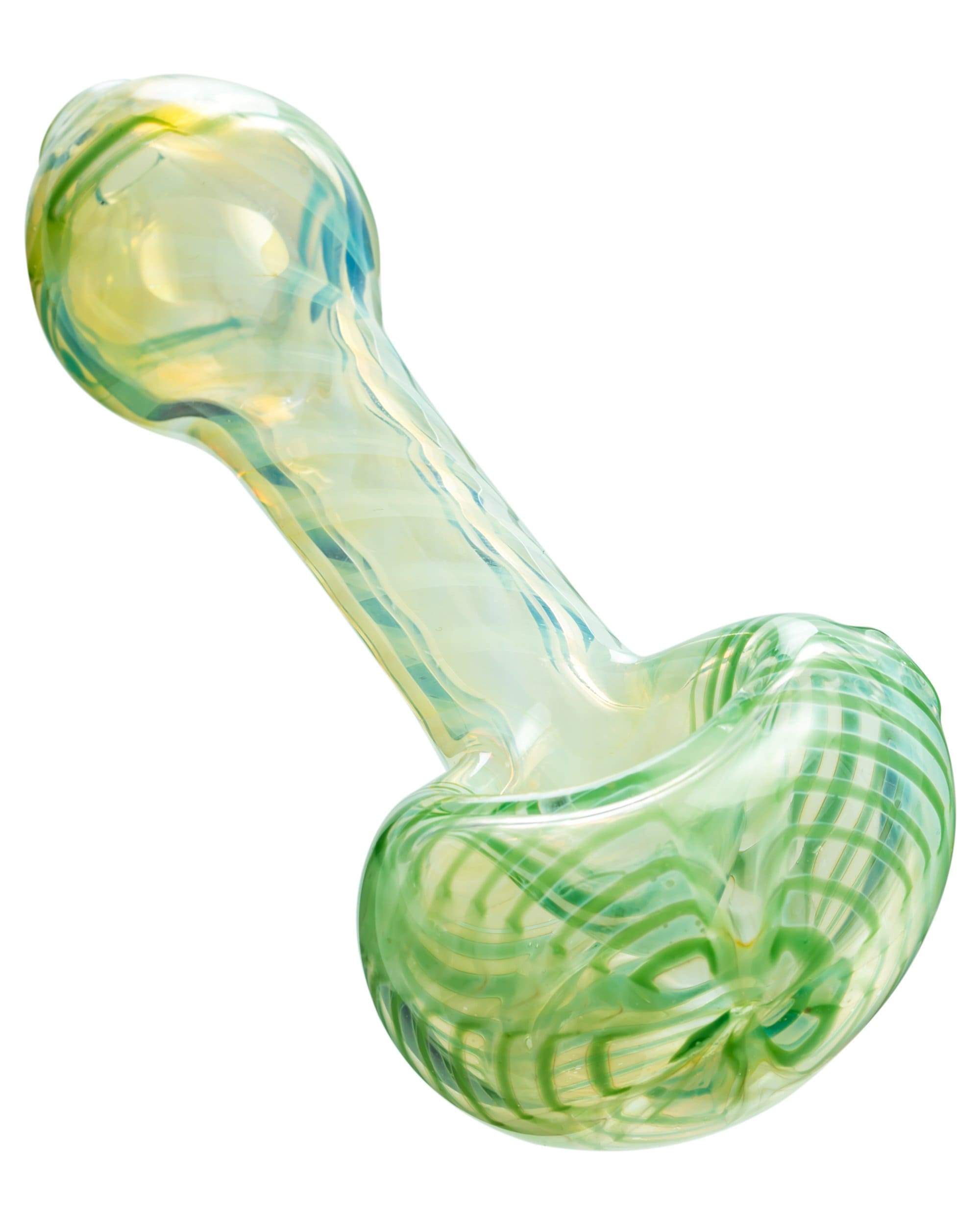 Raked Face Spiral Fumed Spoon Pipe - Discreet Smoker