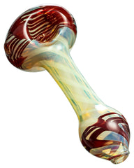 Raked Face Spiral Fumed Spoon Pipe - Discreet Smoker