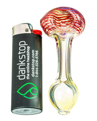 Spiral Face Fumed Mini Spoon Pipe - Discreet Smoker