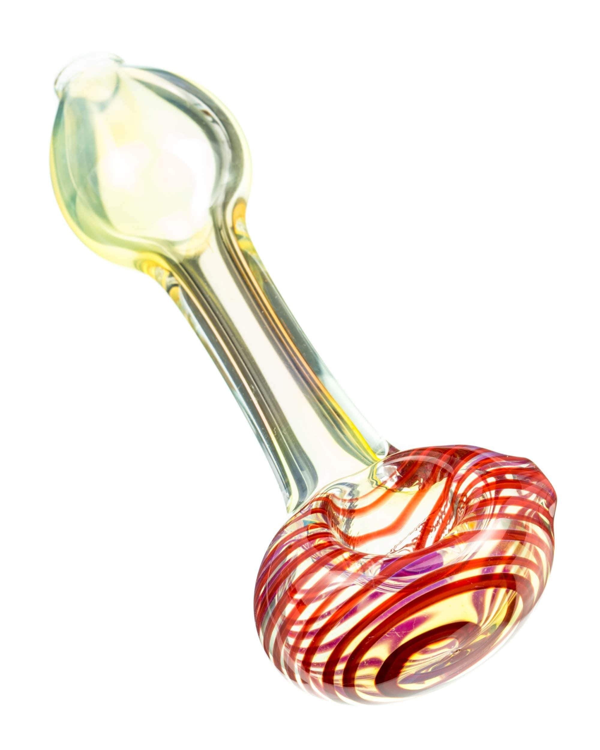 Spiral Face Fumed Mini Spoon Pipe - Discreet Smoker