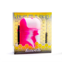 Silicone Dugout One Hitter Set Pink - Discreet Smoker