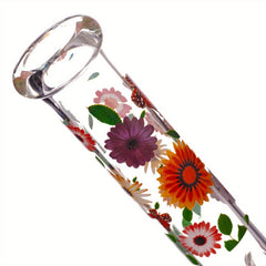 10" Glass Beaker Flower Bong - Discreet Smoker