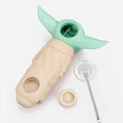 Baby Yoda Portable Silicone Hand Pipe - Discreet Smoker