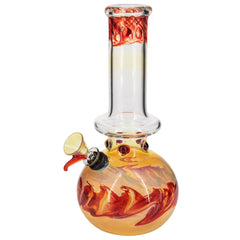 Raked Fumed Bubble Beaker Bong - Discreet Smoker