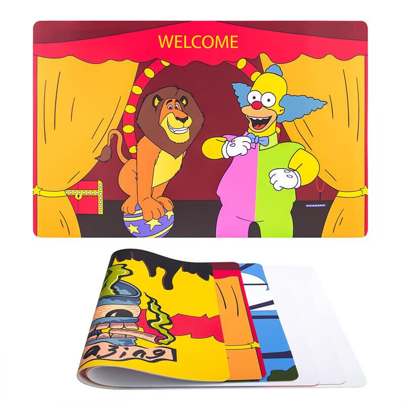 Silicone Dab Mat Lion & Clown - Discreet Smoker