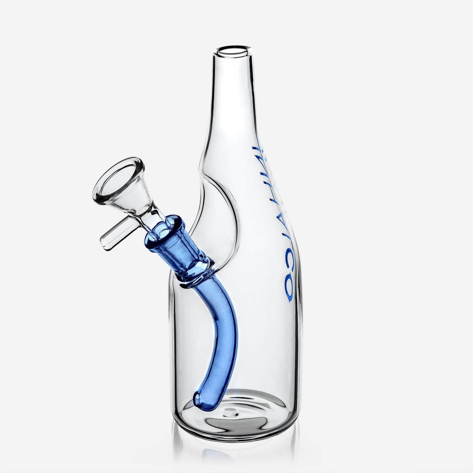 Sake Bottle Glass Water Bong - Discreet Smoker