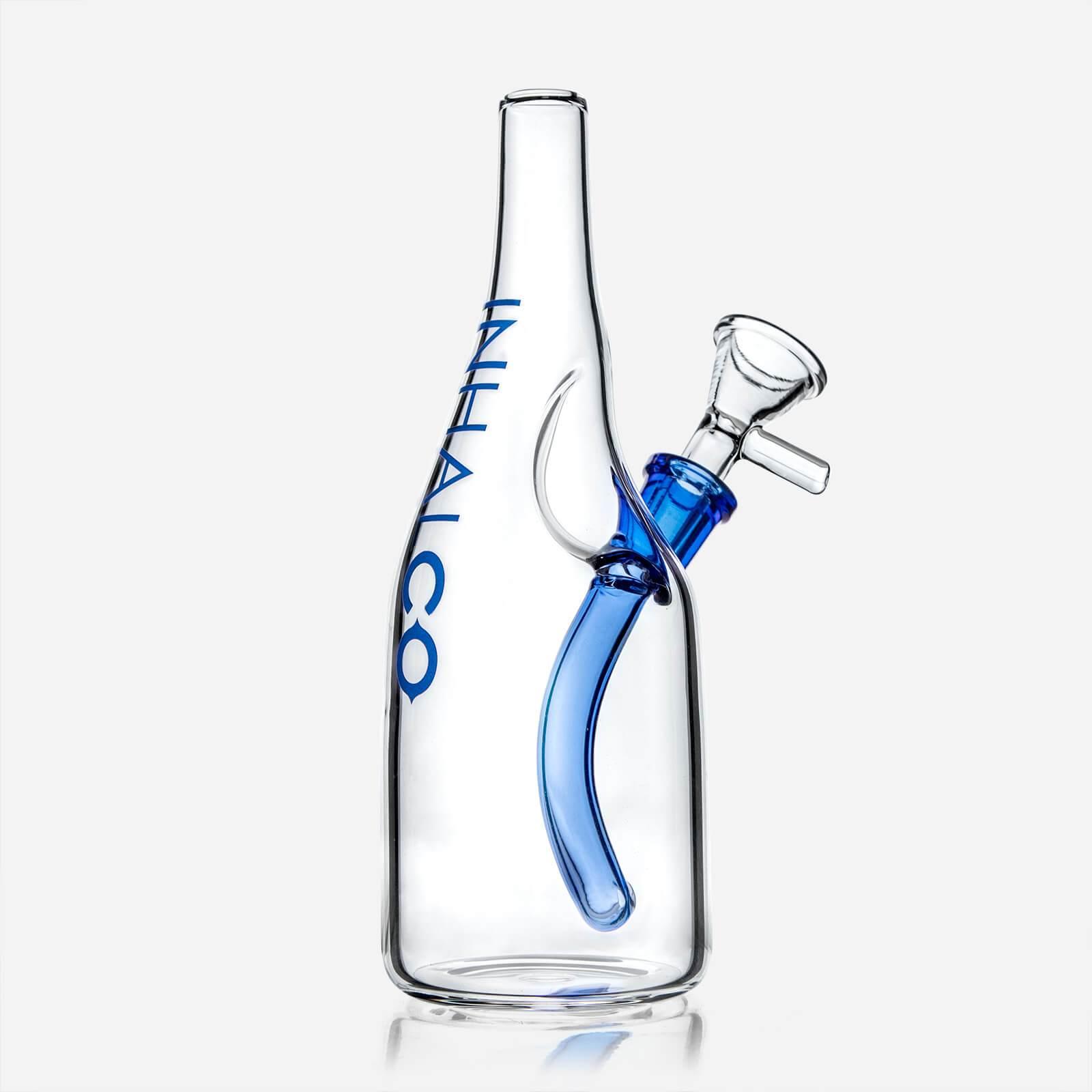 Sake Bottle Glass Water Bong - Discreet Smoker