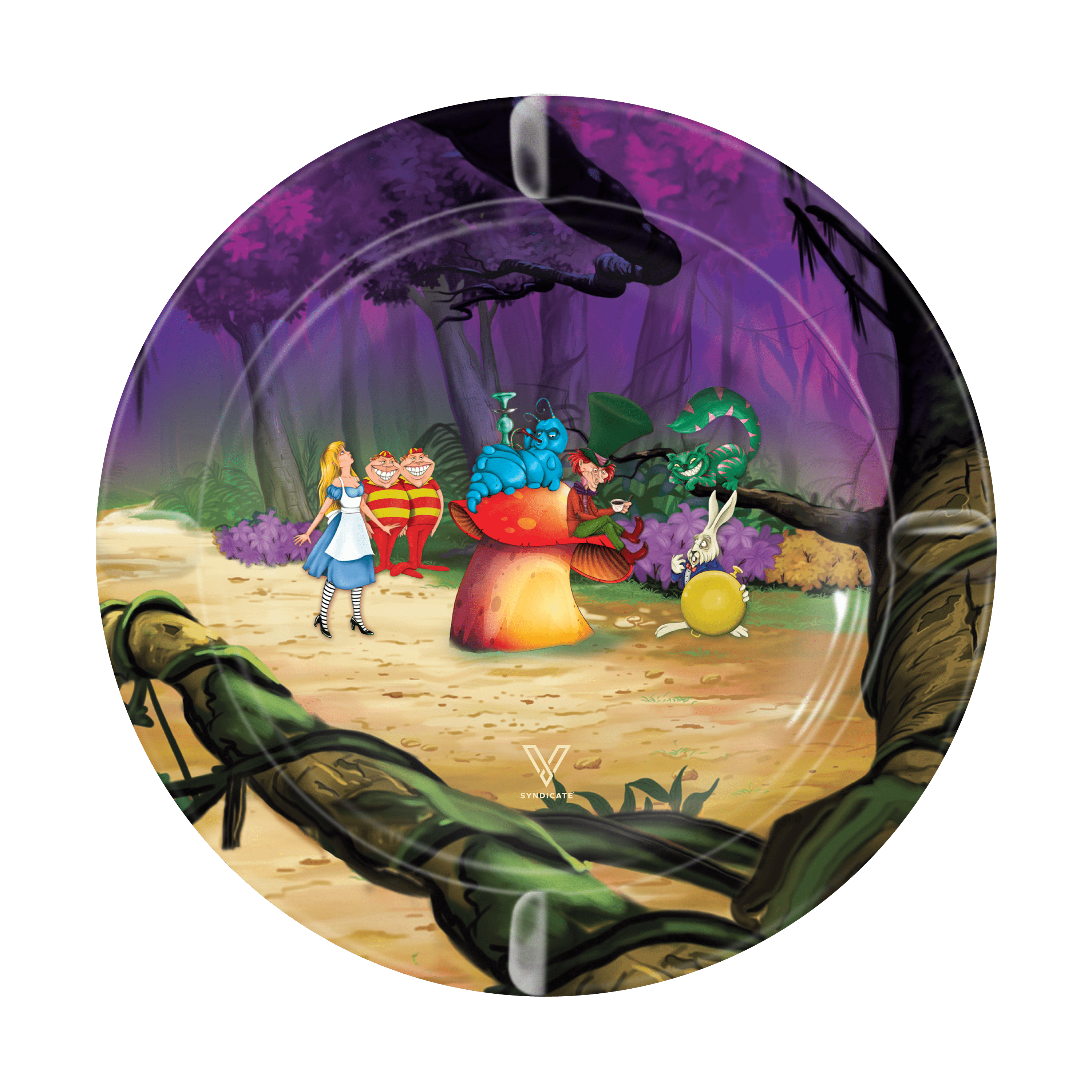 Alice Mushroom Blazin' Ashtray Metal - Discreet Smoker