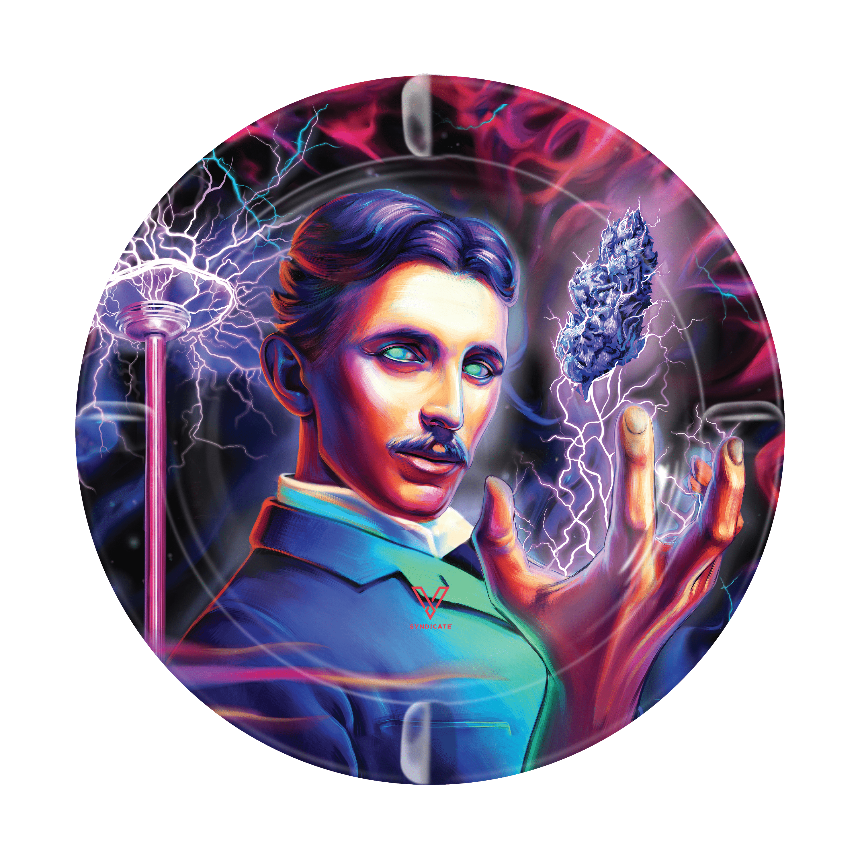 High Voltage Blazin' Ashtray Metal - Discreet Smoker