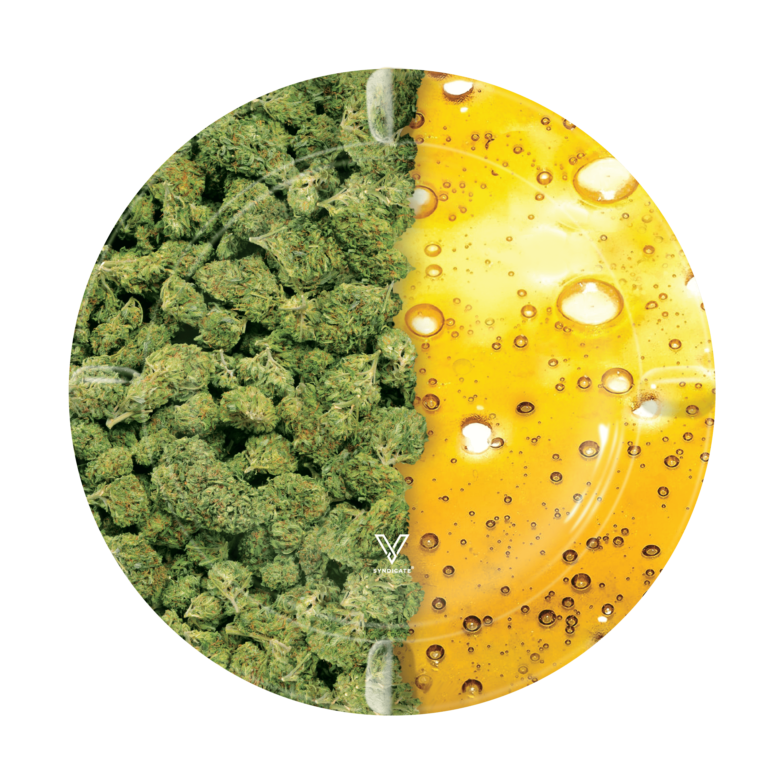 Oil and Buds Blazin' Ashtray Metal - Discreet Smoker