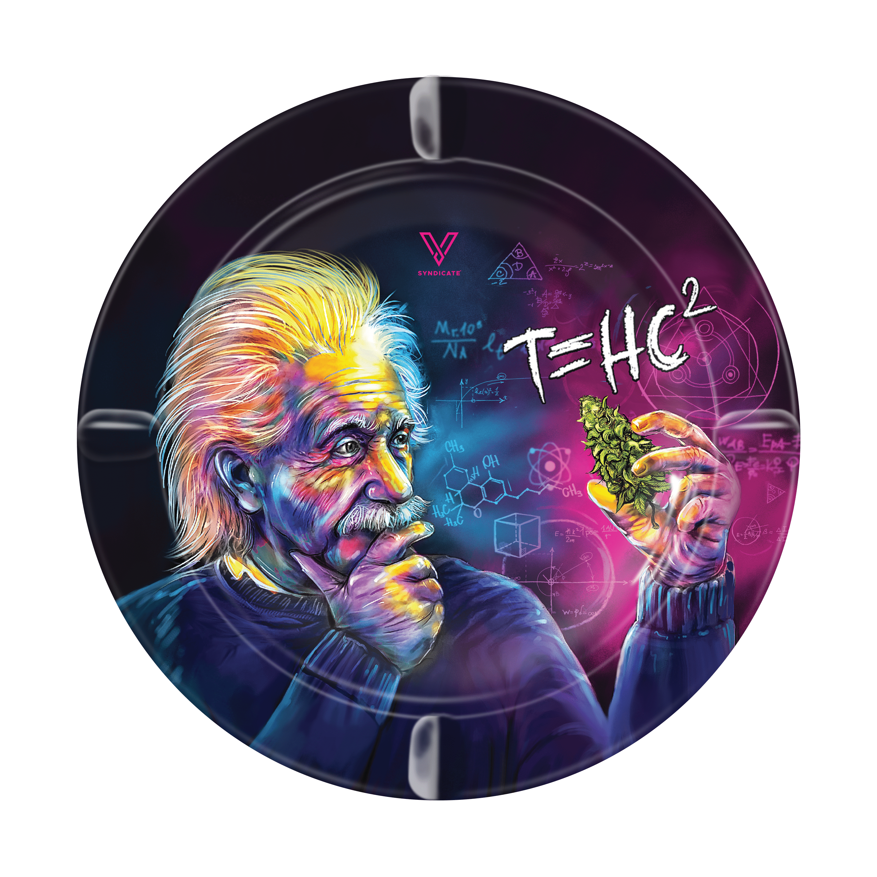 T=HC2 Einstein Classic Blazin' Ashtray Metal - Discreet Smoker