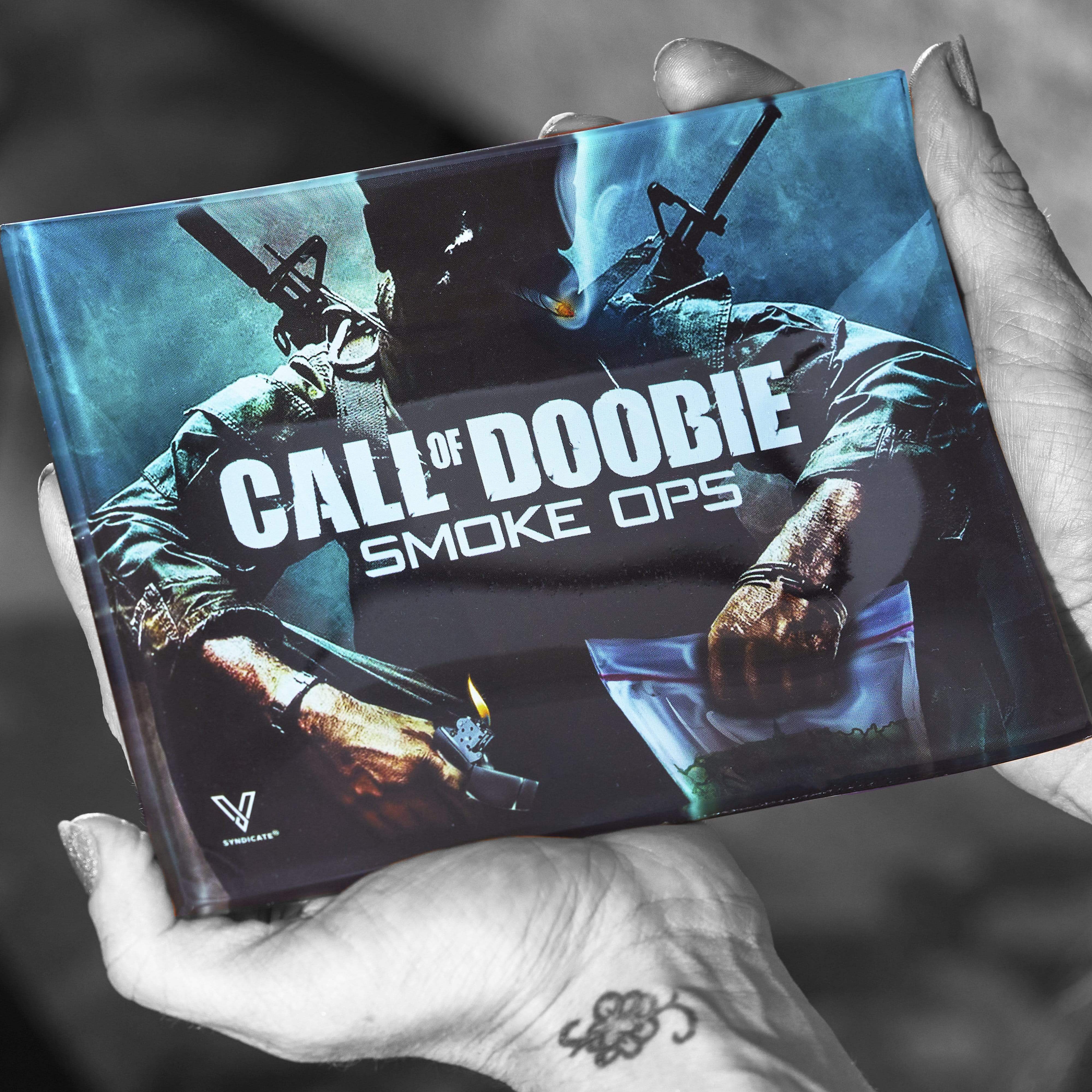 Call of Doobie Glass Rollin' Tray - Discreet Smoker
