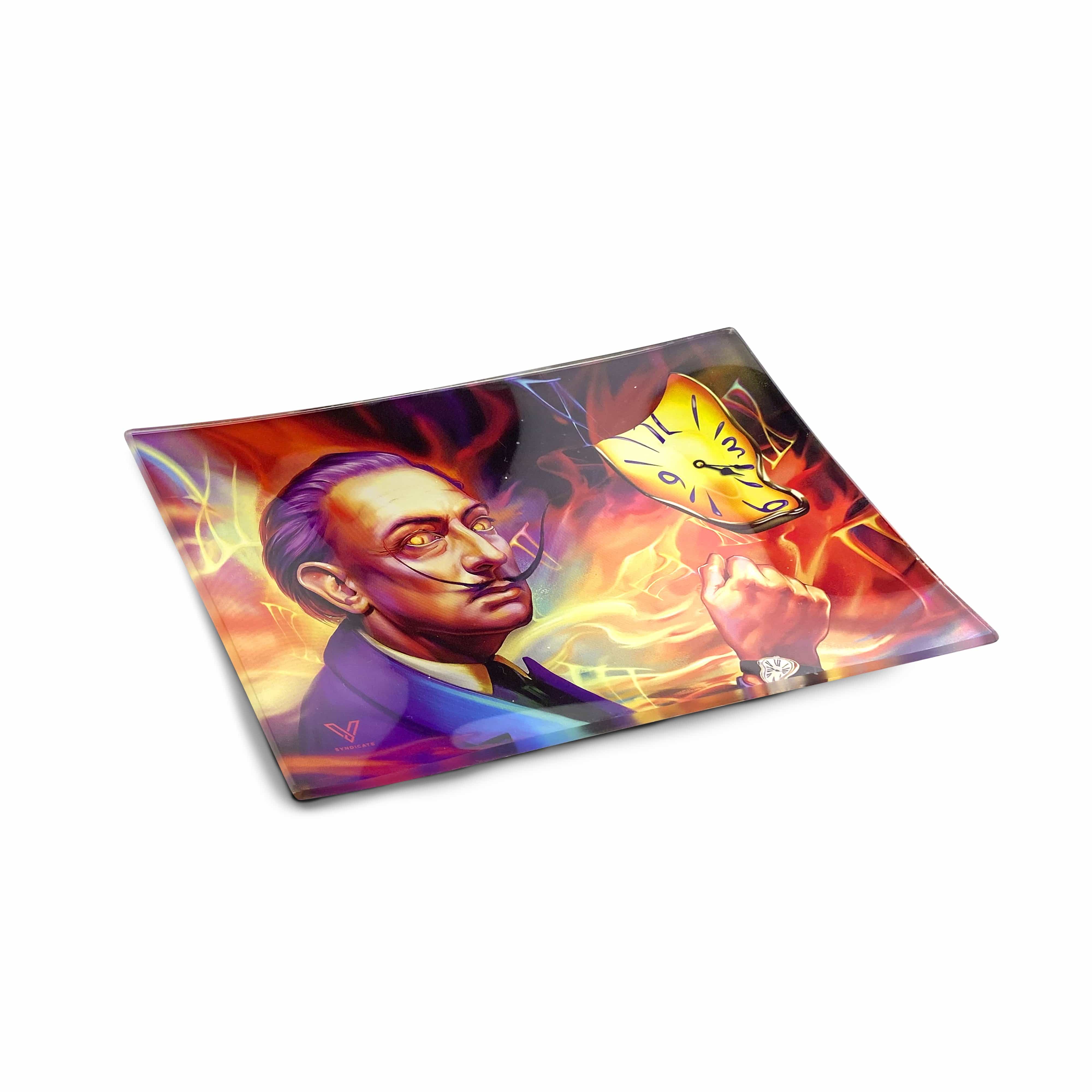 Dalirious Glass Rollin' Tray - Discreet Smoker