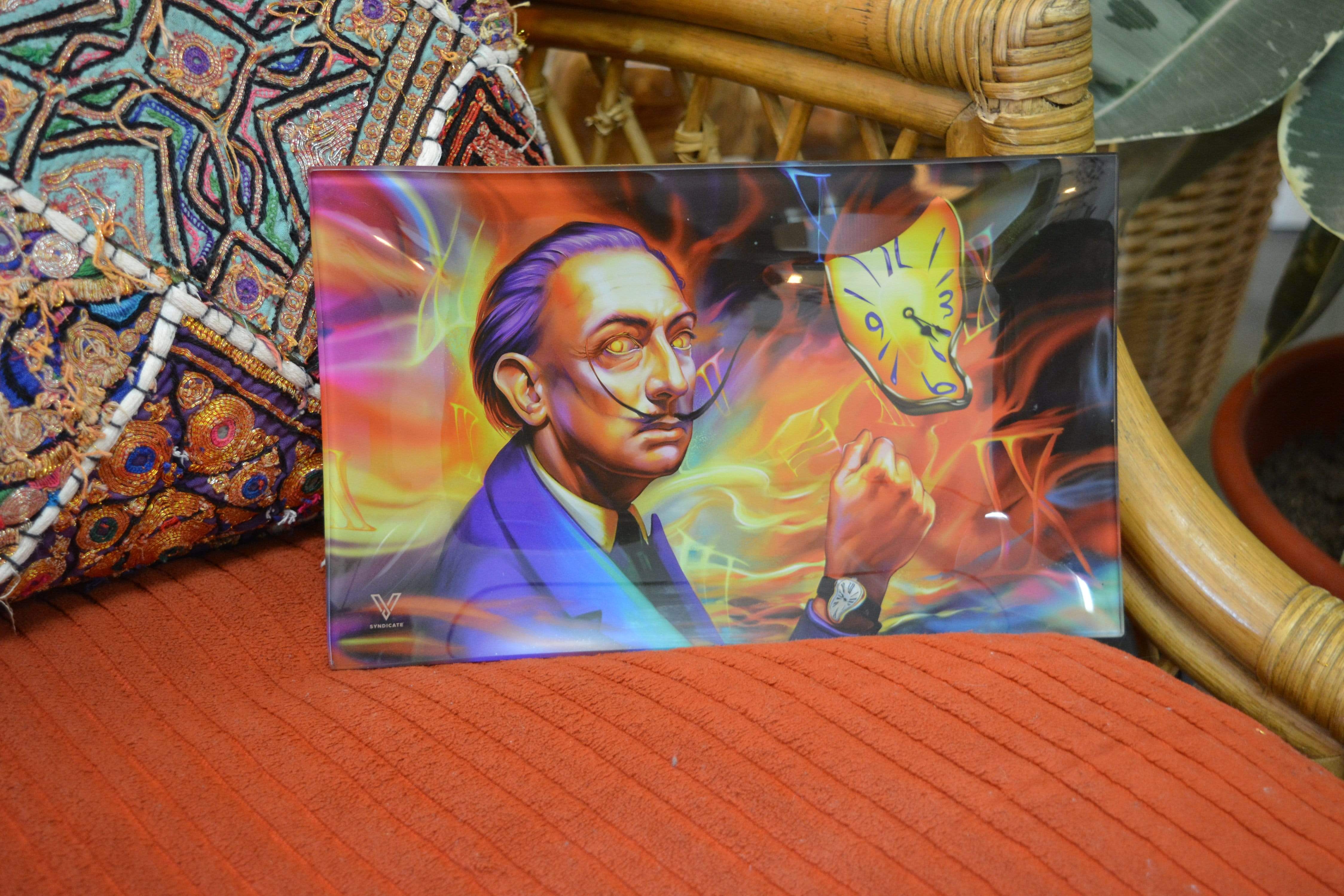 Dalirious Glass Rollin' Tray - Discreet Smoker