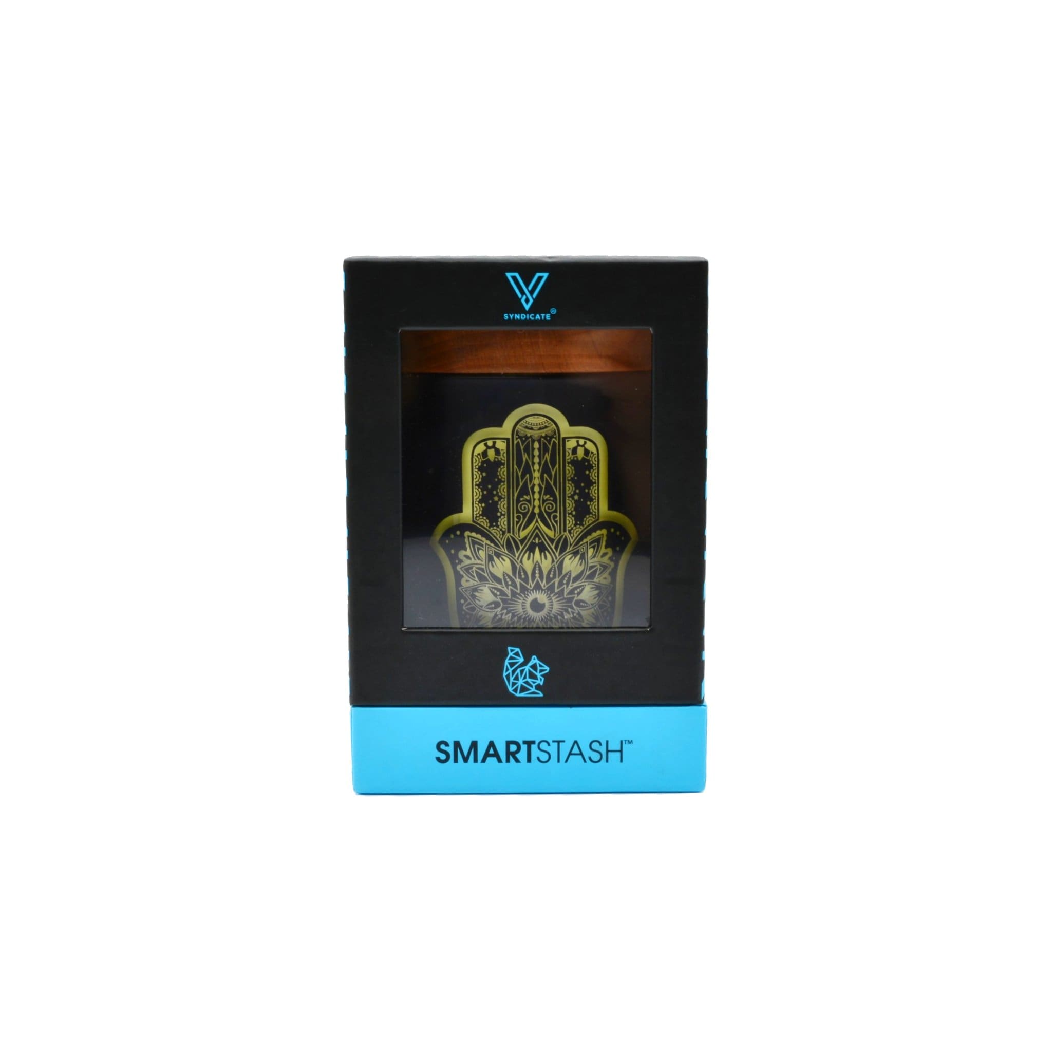 Hamsa Yellow SoleStash (Grinder + Stash Jar) - Discreet Smoker