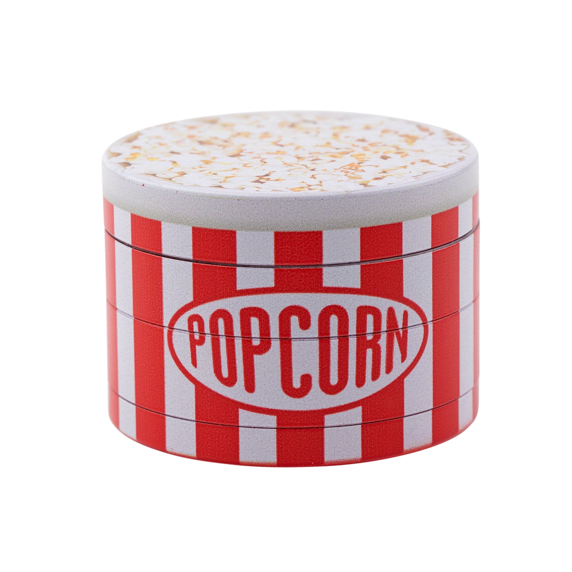 Popcorn 4-Piece SharpShred Dine-In Grinder - Discreet Smoker