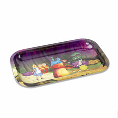 Alice Mushroom Metal Rollin' Tray - Discreet Smoker