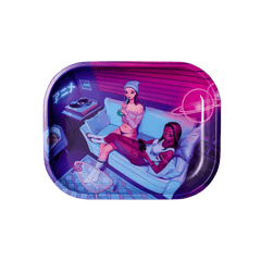 Button Mash'd Metal Rollin' Tray - Discreet Smoker
