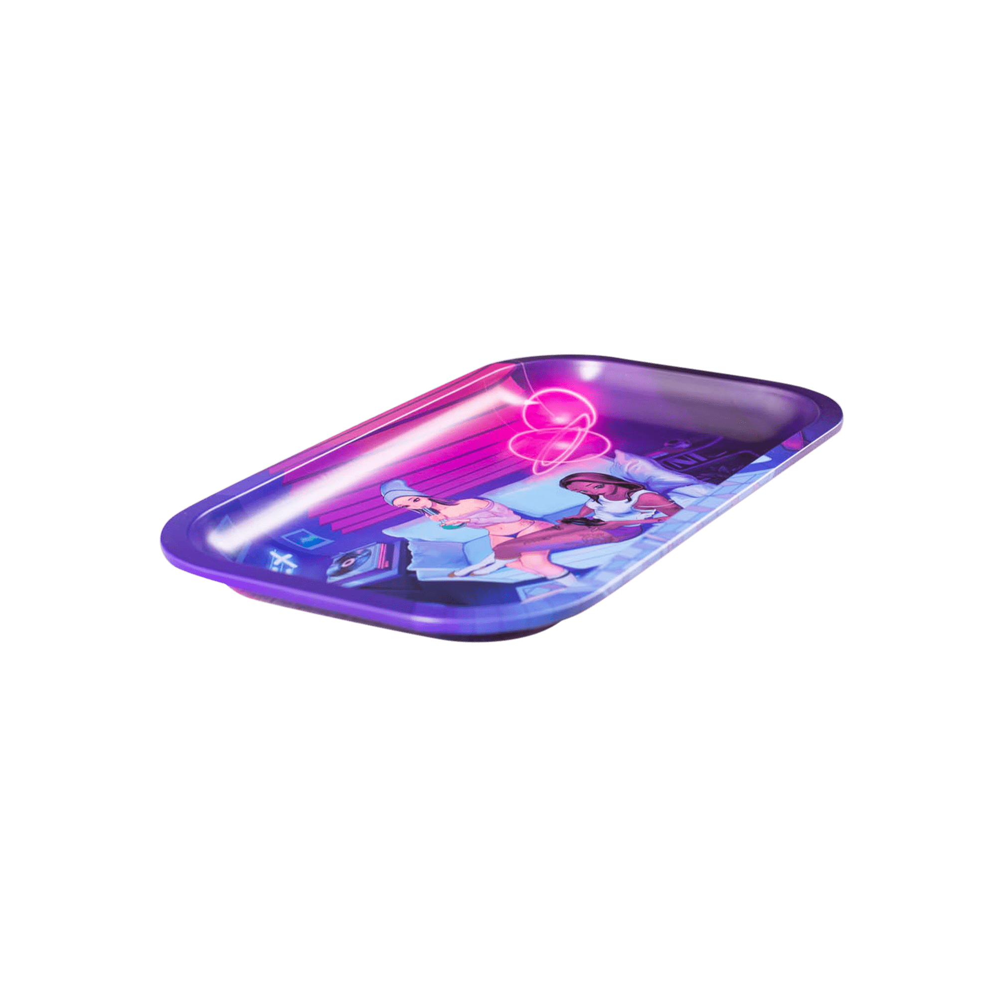 Button Mash'd Metal Rollin' Tray - Discreet Smoker