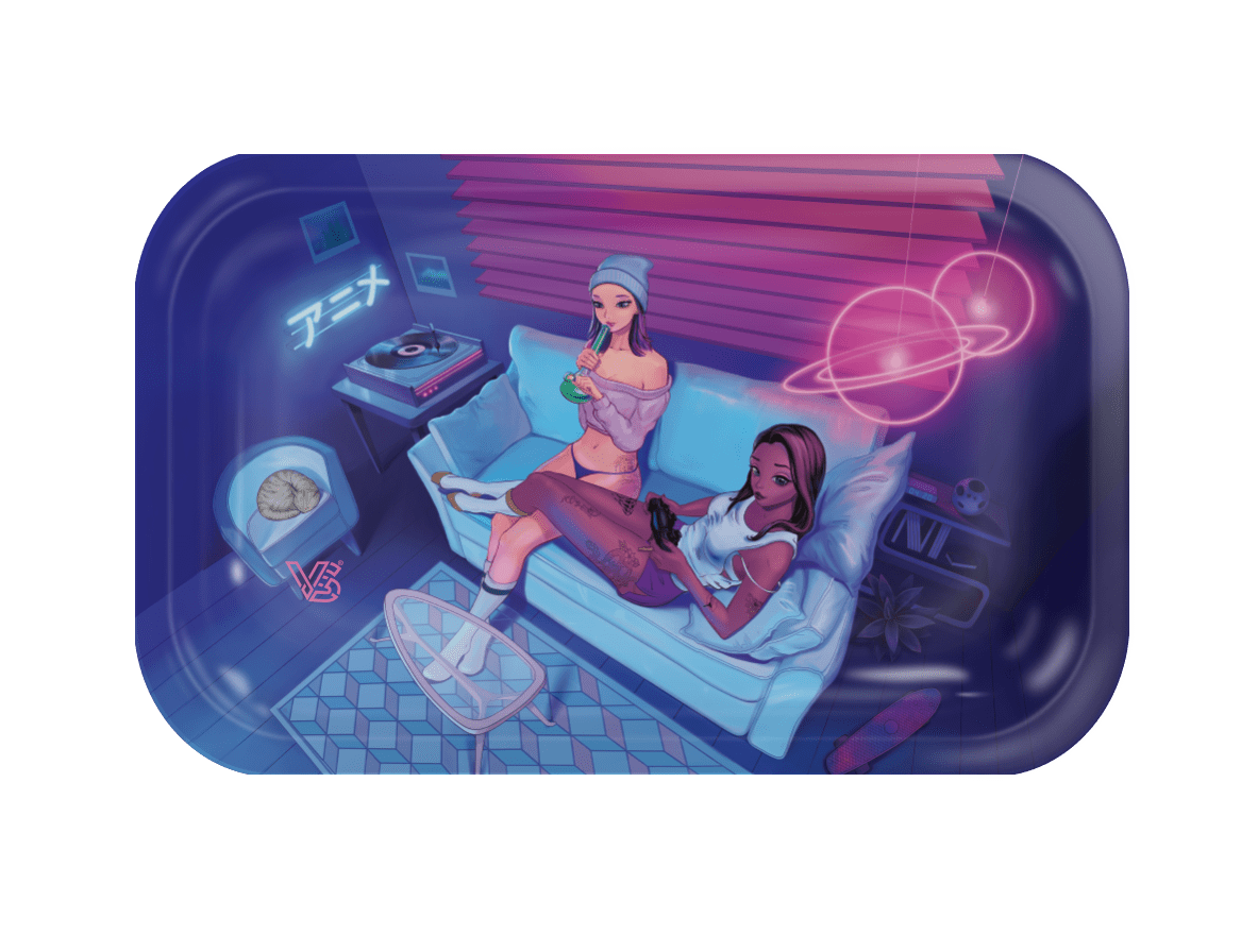 Button Mash'd Metal Rollin' Tray - Discreet Smoker