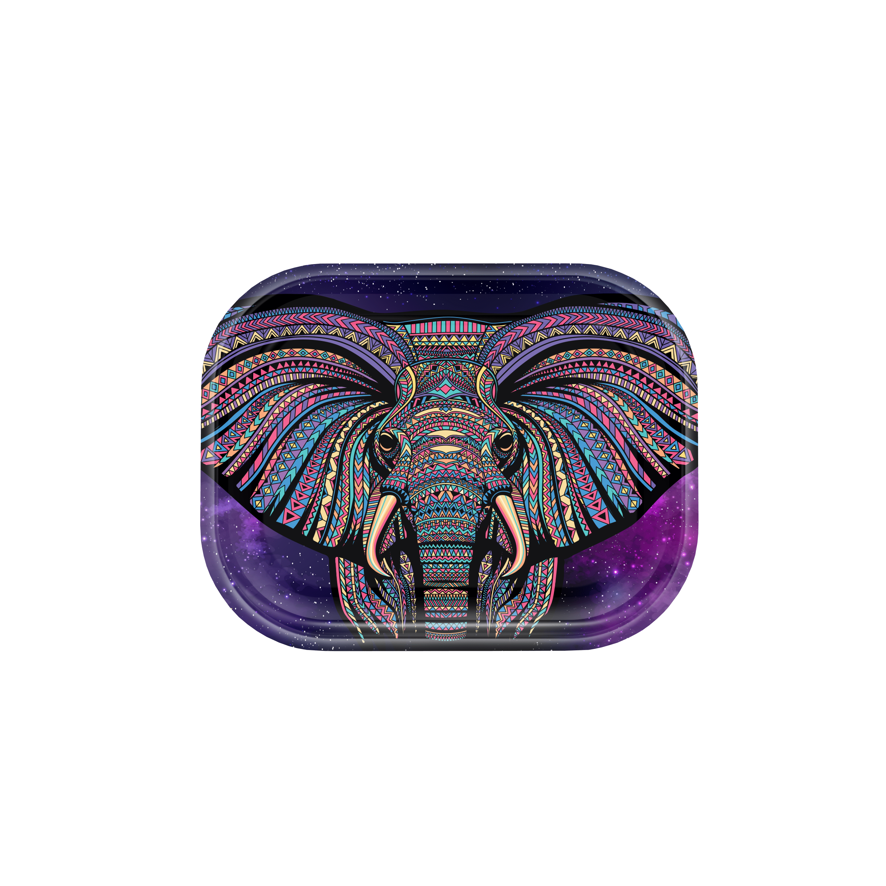 Elephant Metal Rollin' Tray - Discreet Smoker