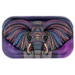 Elephant Metal Rollin' Tray - Discreet Smoker