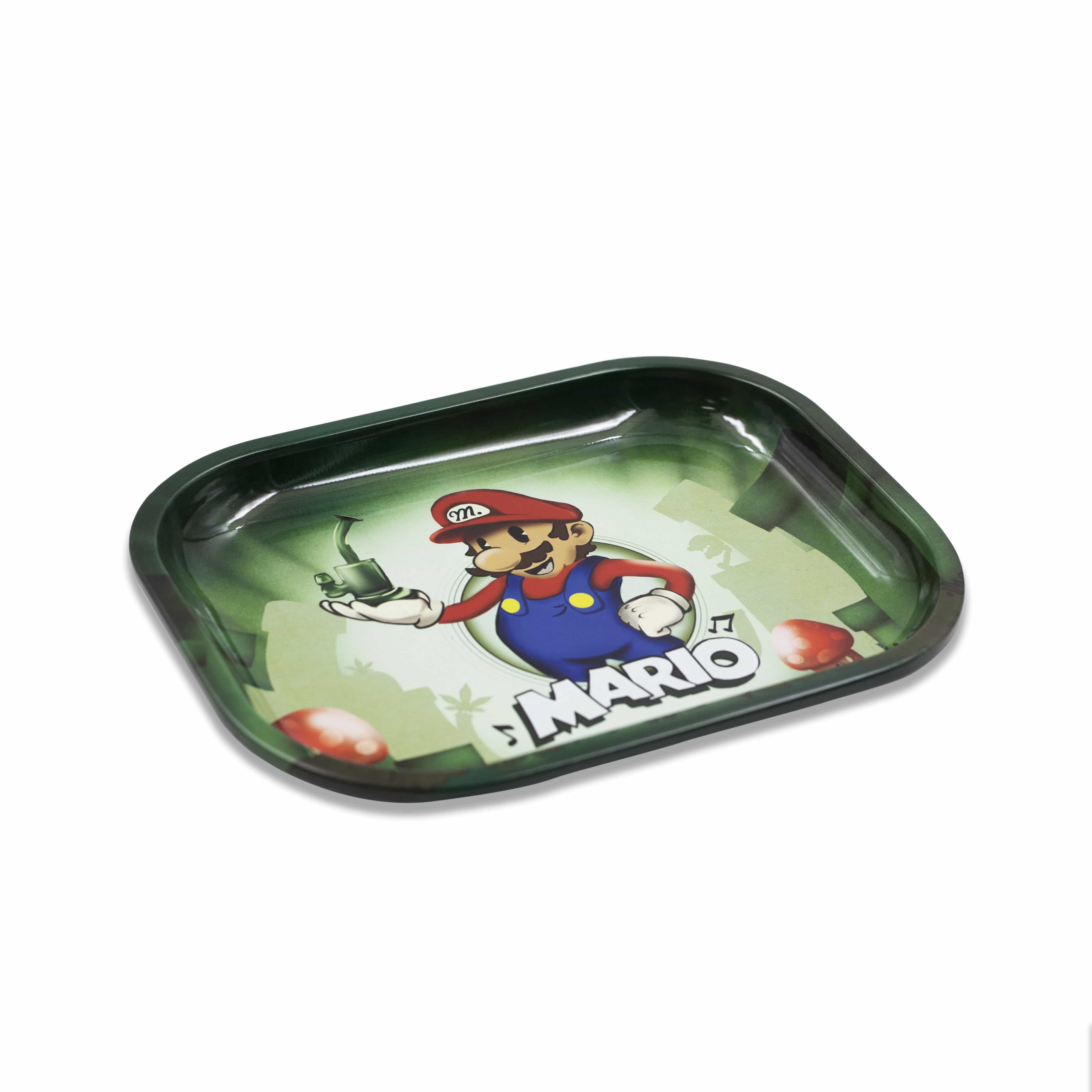 Mario Smoke Sesh Metal Rollin' Tray - Discreet Smoker