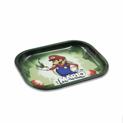 Mario Smoke Sesh Metal Rollin' Tray - Discreet Smoker