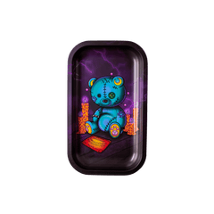 Ouija Bear Metal Rollin' Tray - Discreet Smoker