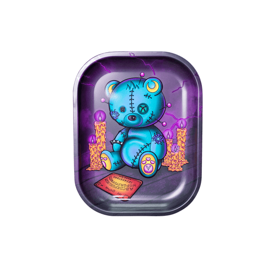 Ouija Bear Metal Rollin' Tray - Discreet Smoker