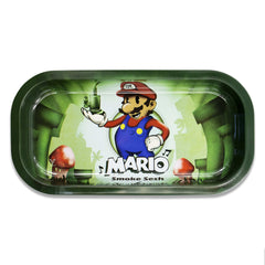Mario Smoke Sesh Metal Rollin' Tray - Discreet Smoker