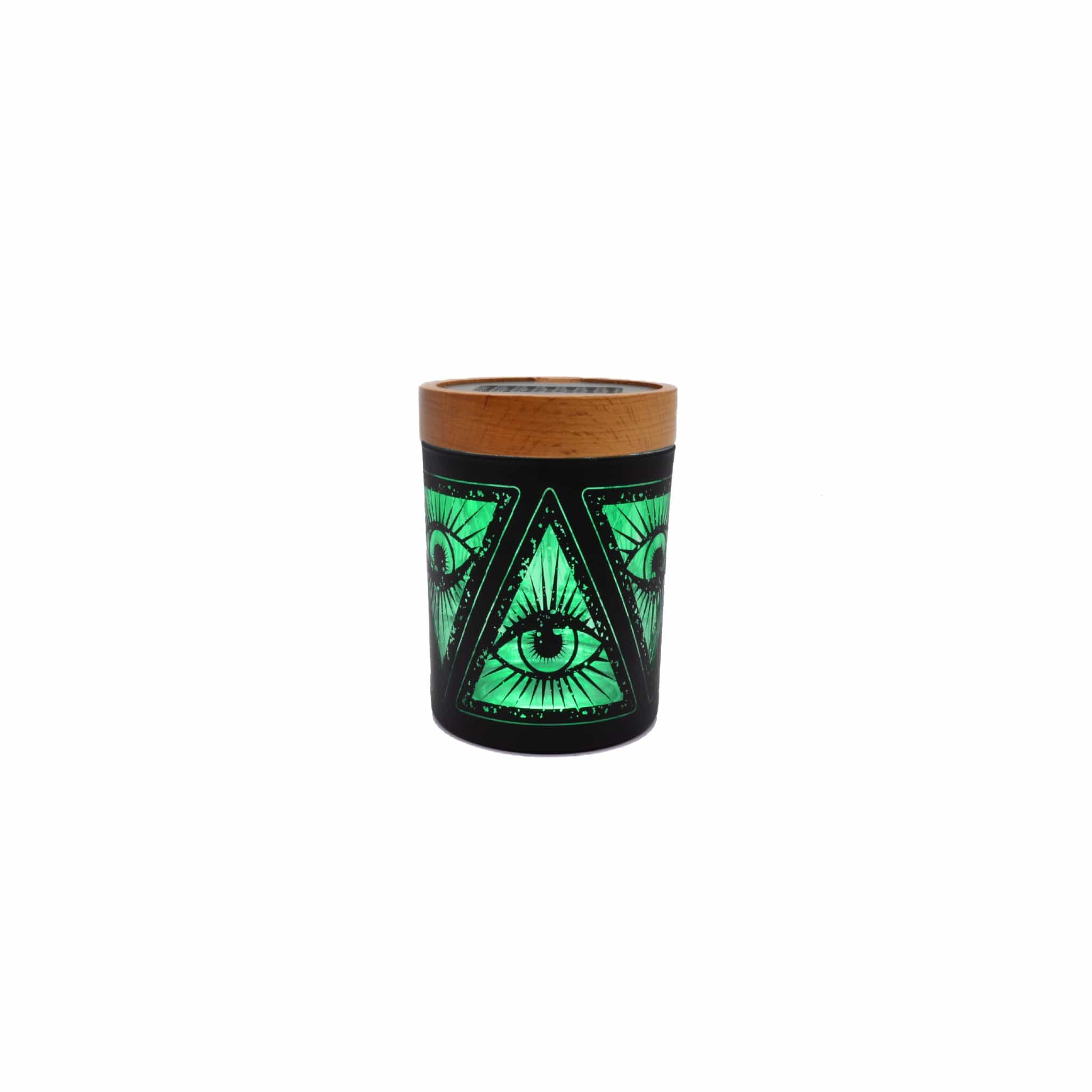 Illuminati Green SoleStash (Grinder + Stash Jar) - Discreet Smoker