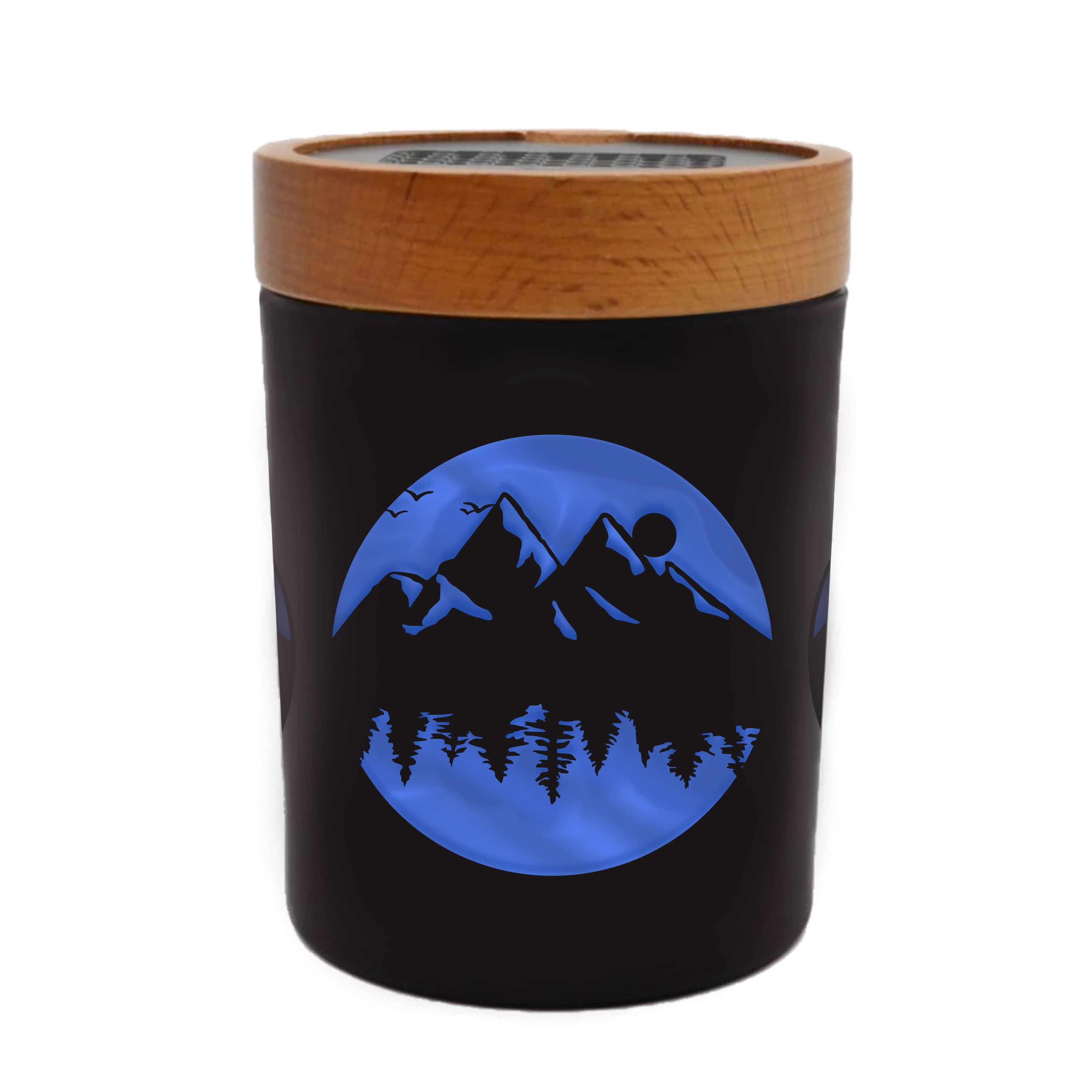 High Elevation Blue SoleStash (Grinder + Stash Jar) - Discreet Smoker