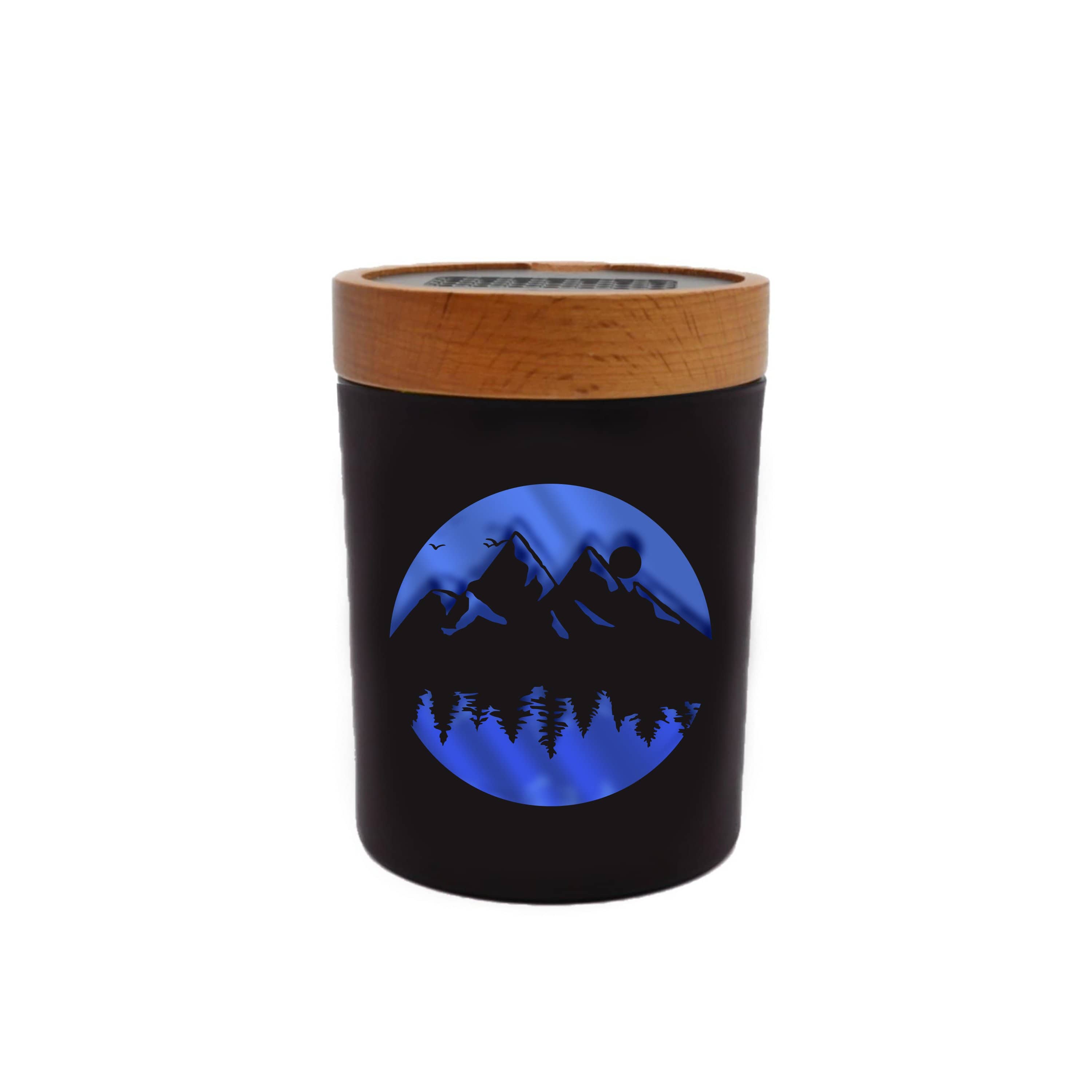 High Elevation Blue SoleStash (Grinder + Stash Jar) - Discreet Smoker