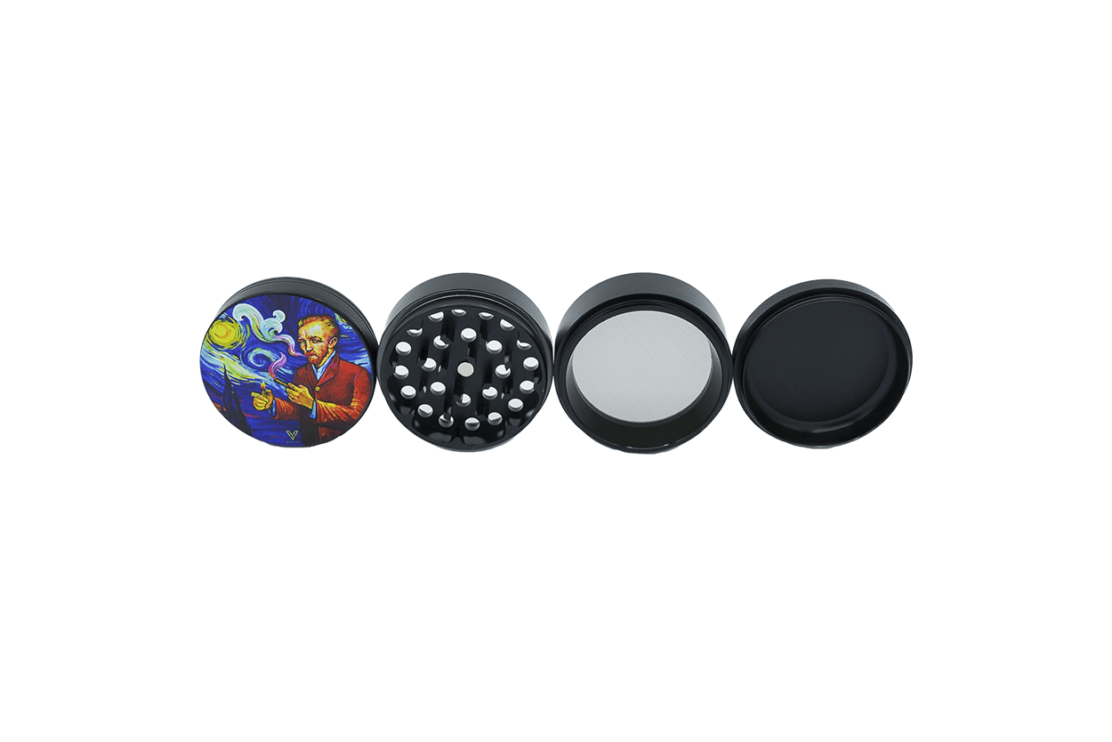 Smoky Night 4-Piece CleanCut Grinder (Nonstick) - Discreet Smoker