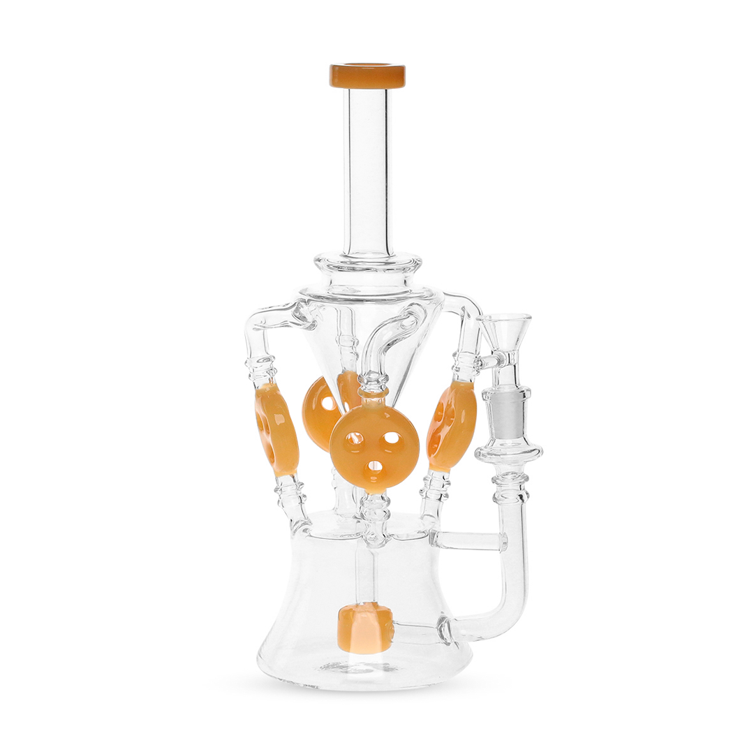 Medusa Customs 420 10.5" Quad Recycler - Discreet Smoker