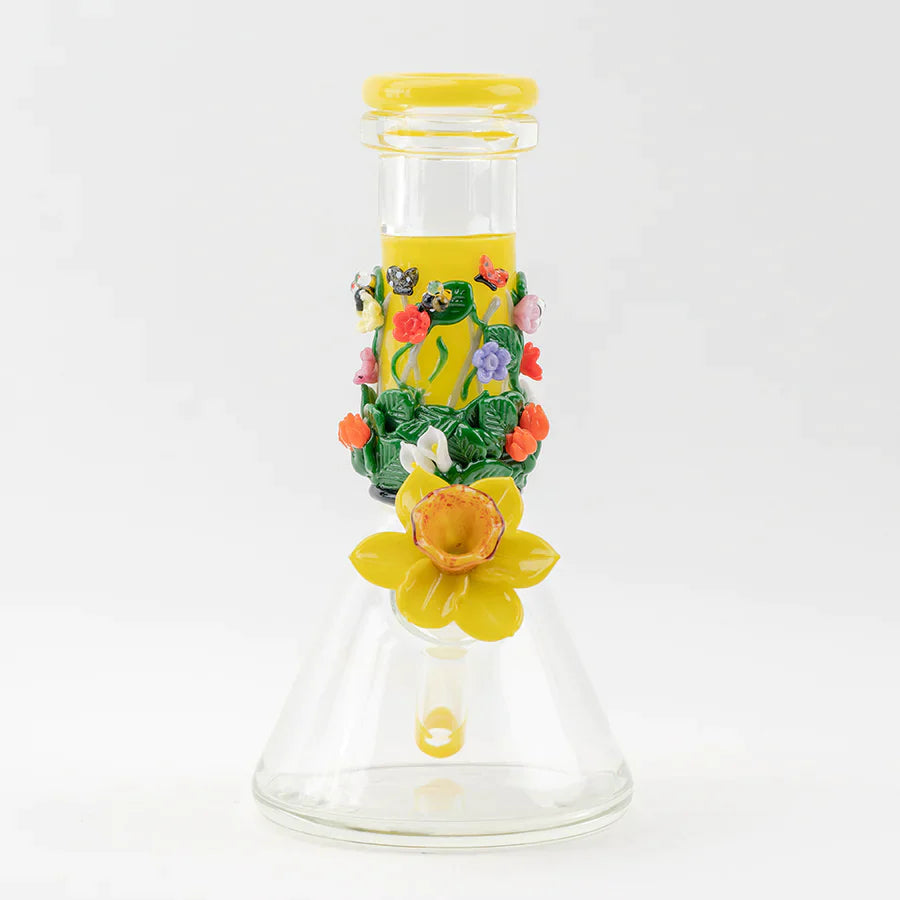 Sunshine Garden Beaker Water Pipe - Discreet Smoker