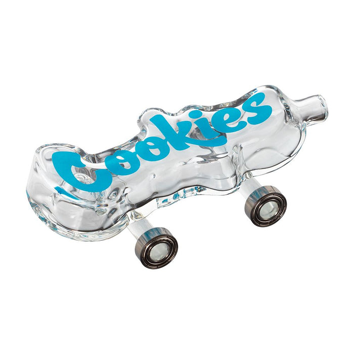 Cookies Toke Deck Glass Hand Pipe | 4.25", Clear