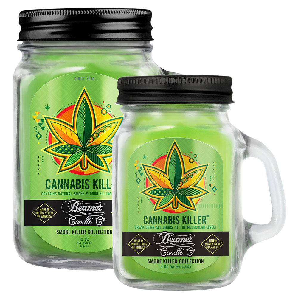 Beamer Candle Co. Mason Jar Candle | Cannabis Killer - Discreet Smoker