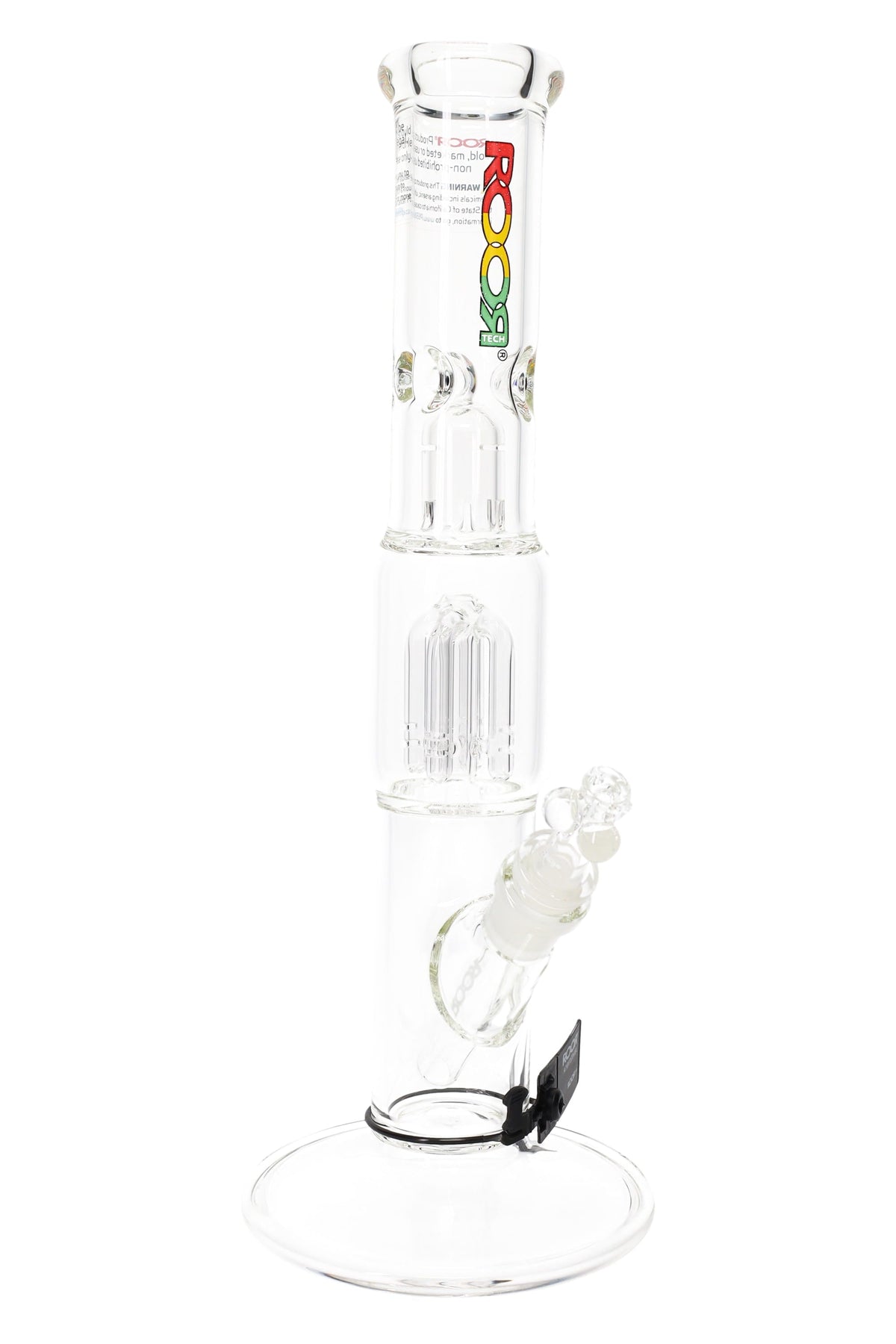 ROOR Tech 14″ Straight Tube with Tree Perc – 5 mm Thick - Discreet Smoker