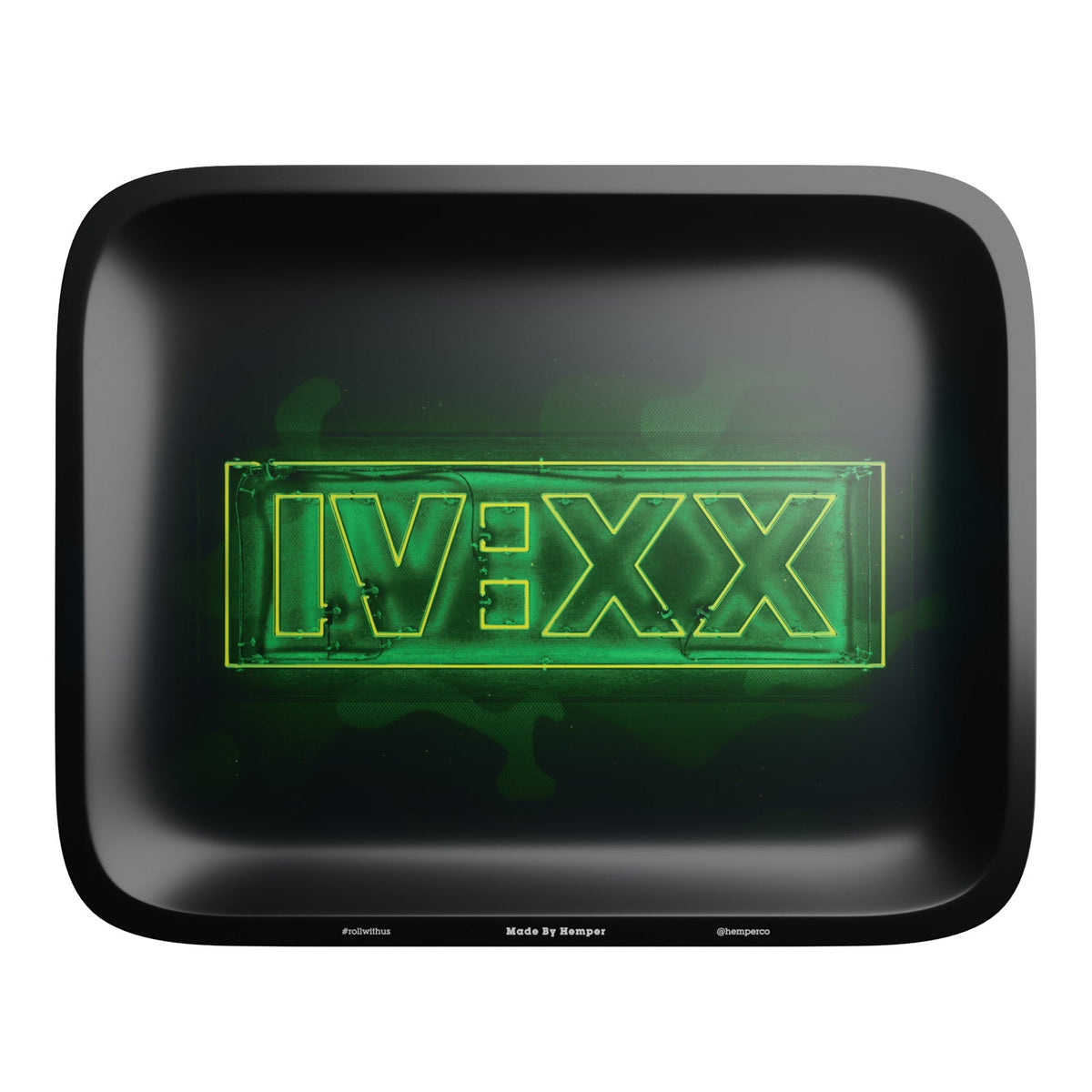 HEMPER  - IVXX Neon Rolling Tray - Discreet Smoker