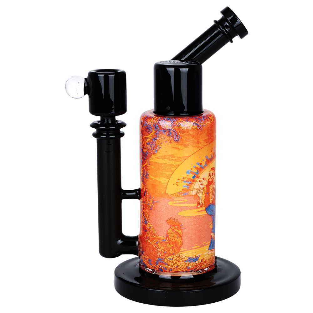 Grateful Dead x Pulsar Inside Print Water Pipe - 8.5" / 14mm F / Sunset Dance - Discreet Smoker
