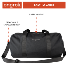 Ongrok Carbon-lined Smell proof Duffle Bag - Discreet Smoker