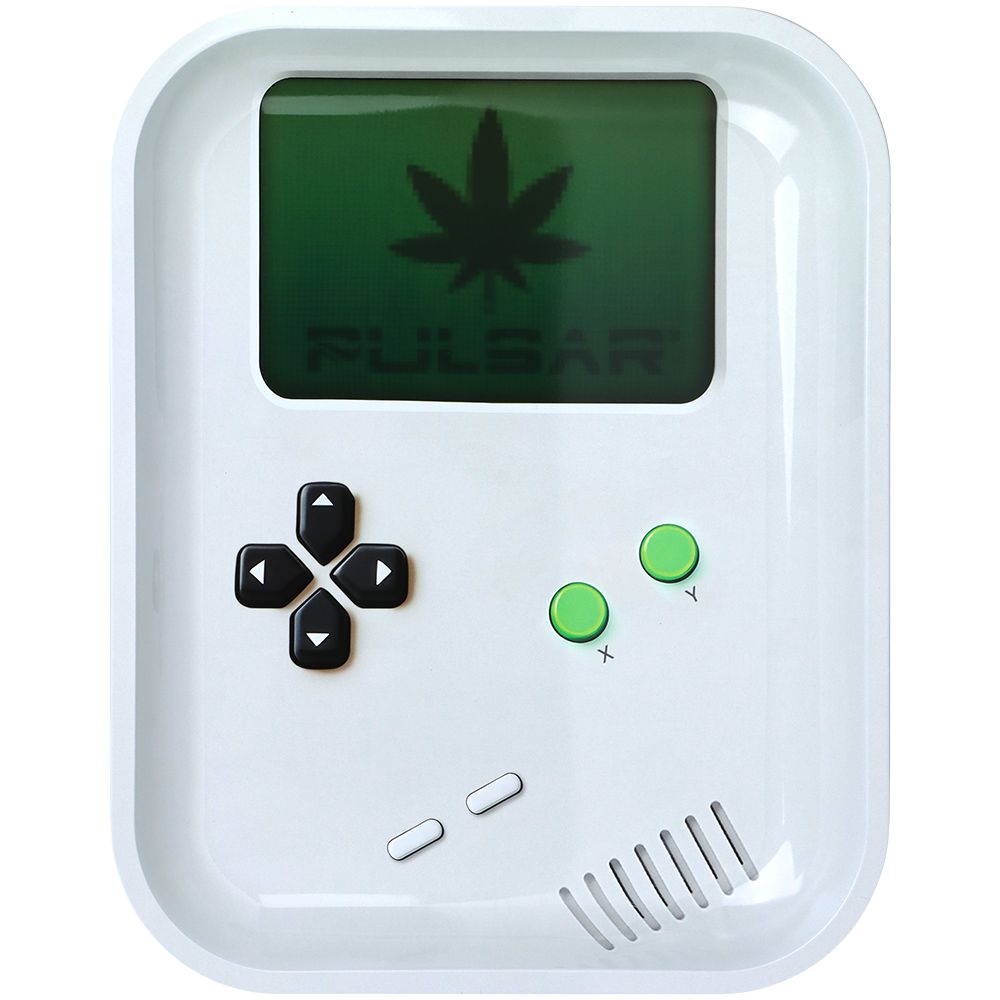 Pulsar Design Series Large Metal Rolling Tray - Weedboy / 13"x11" - Discreet Smoker