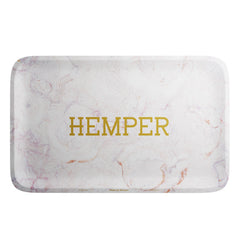 HEMPER  - Luxe Marble Pink/White Rolling Tray