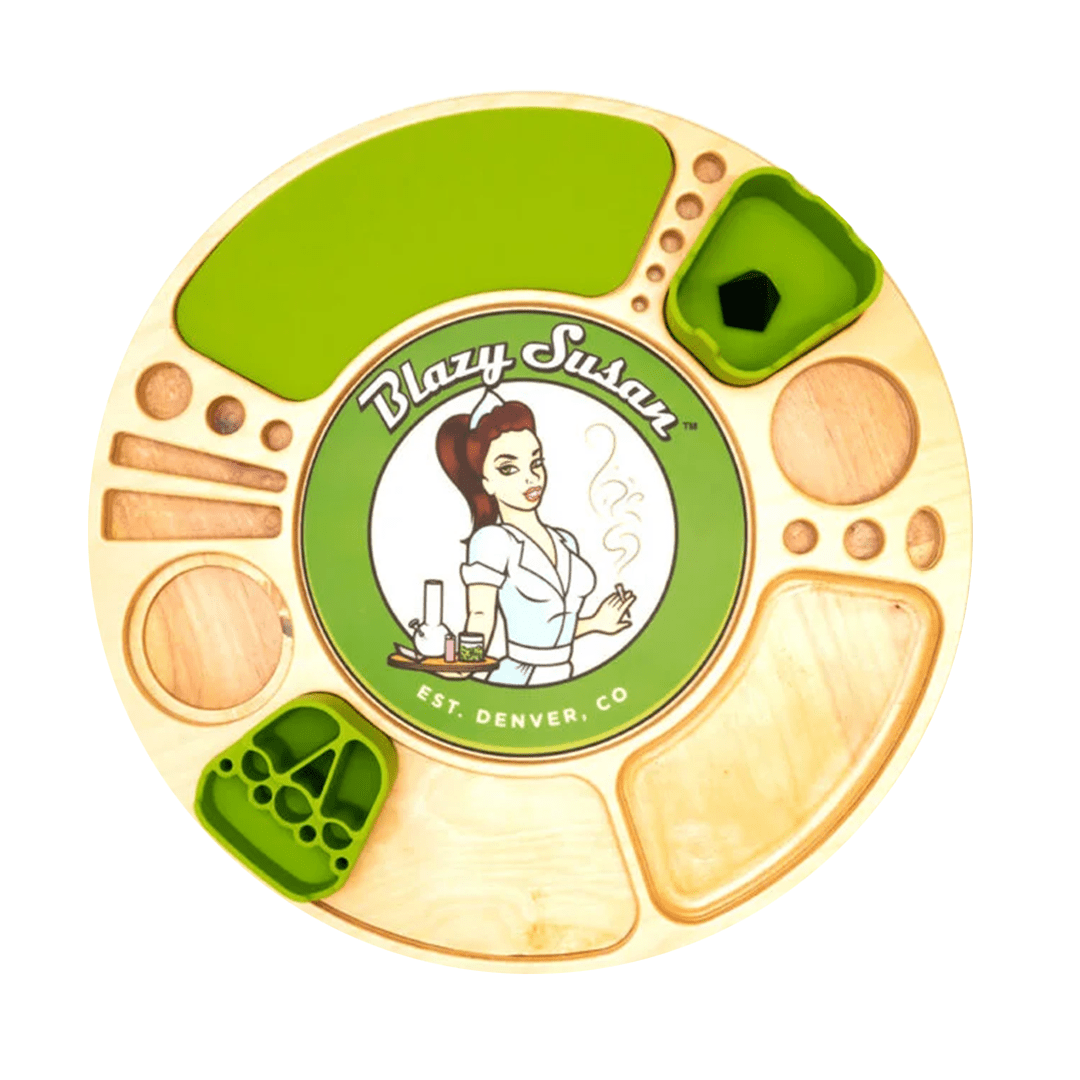 Blazy Susan Spinning Rolling Trays - Discreet Smoker