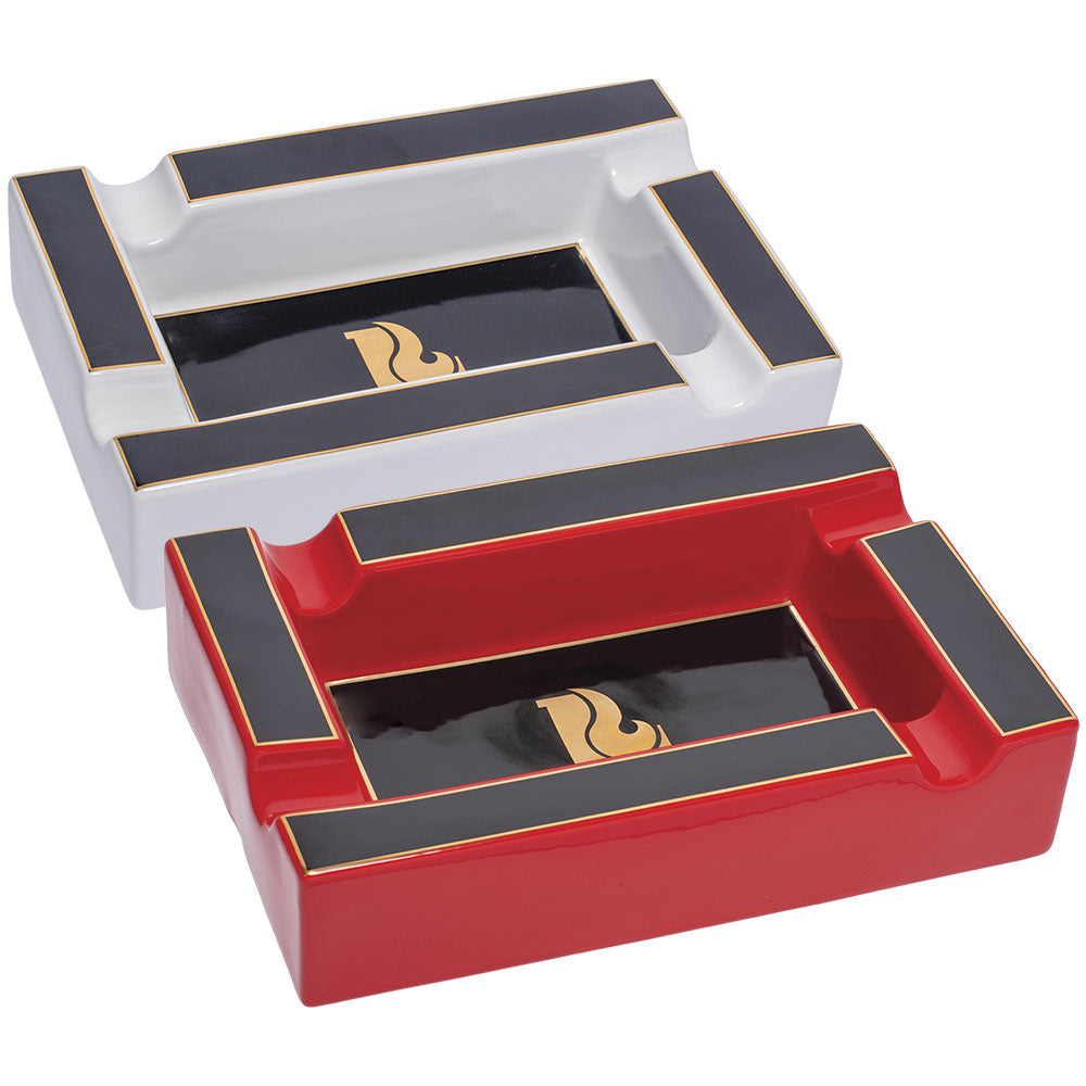 Lucienne Framed Rectangle Ceramic Cigar Ashtray | 9.25" x 6.5" - Discreet Smoker