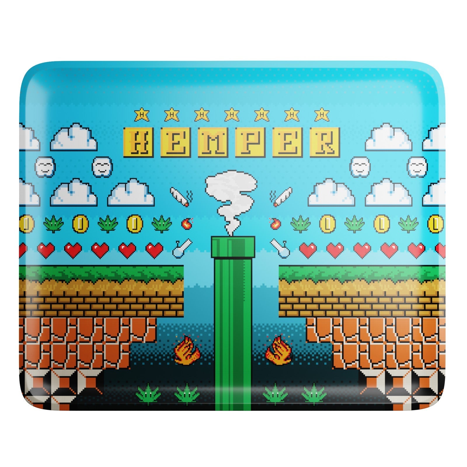 HEMPER  - Gaming Rolling Tray - Discreet Smoker