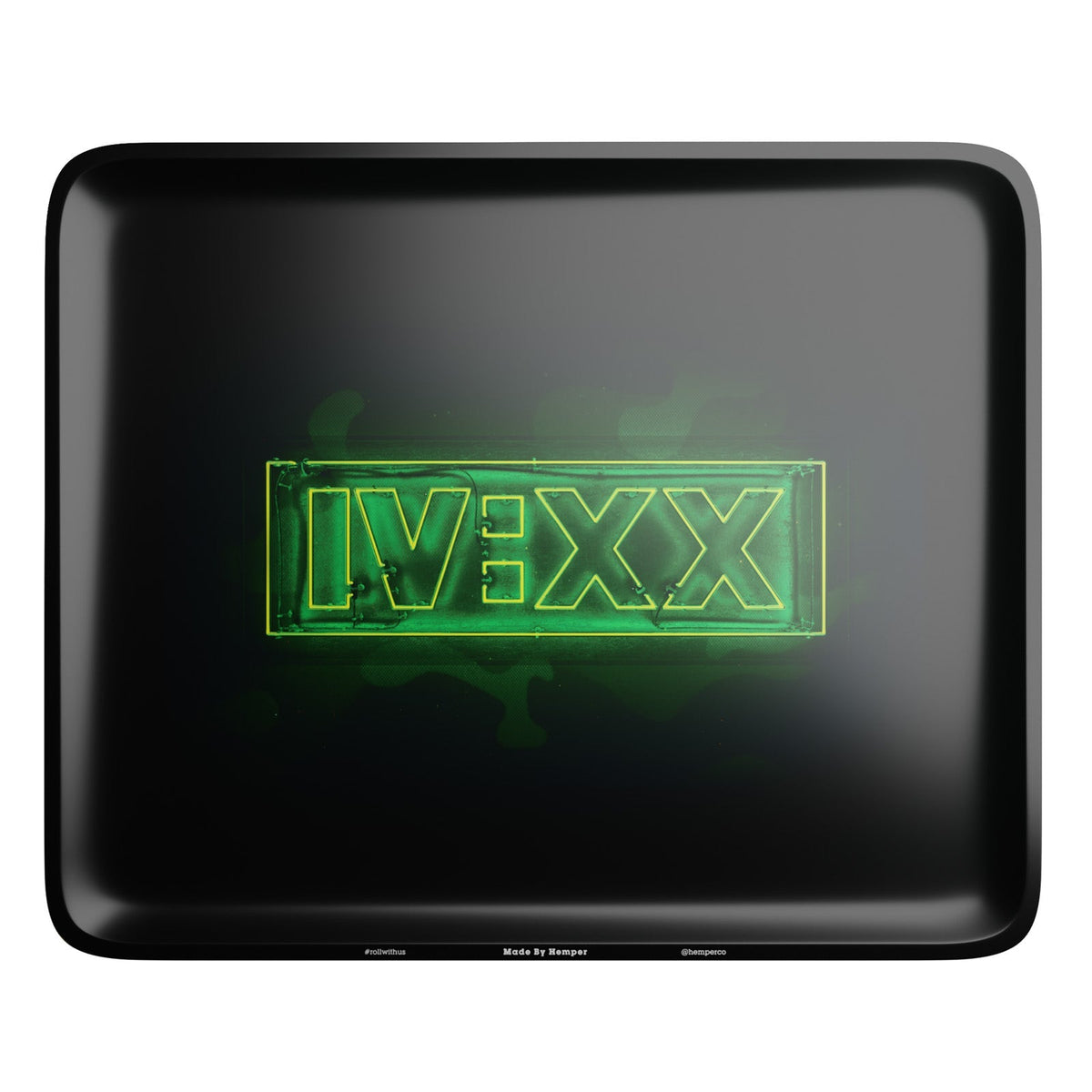 HEMPER  - IVXX Neon Rolling Tray - Discreet Smoker