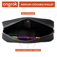 Ongrok Carbon-lined Wallets with Combination Lock V 2.0 | 3" Sizes (Small, Medium, Large) - Discreet Smoker